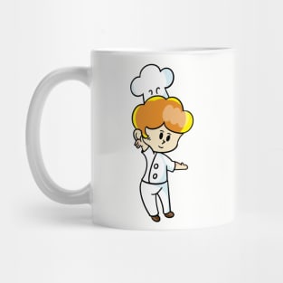 chef cartoon character  drawing design Mug